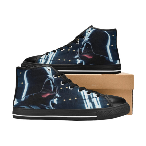 Dart Vadher High Top Canvas Men's Shoes Custom Shoes - Image 4
