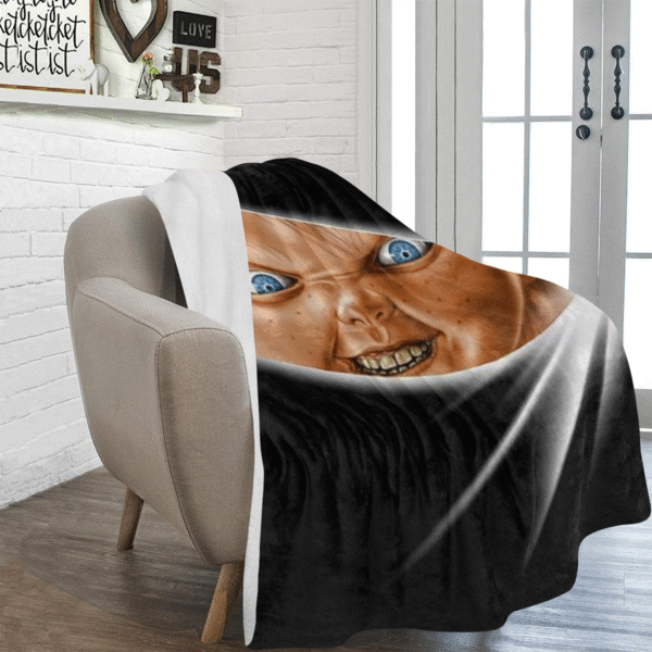 Chuky Knife Ultra-Soft Micro Fleece Blanket 60" x 80" Custom Blanket - Image 2