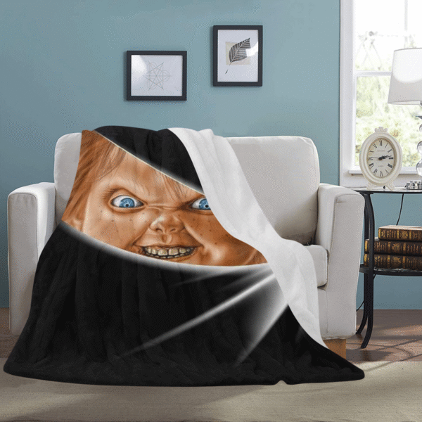 Chuky Knife Ultra-Soft Micro Fleece Blanket 60" x 80" Custom Blanket - Image 3