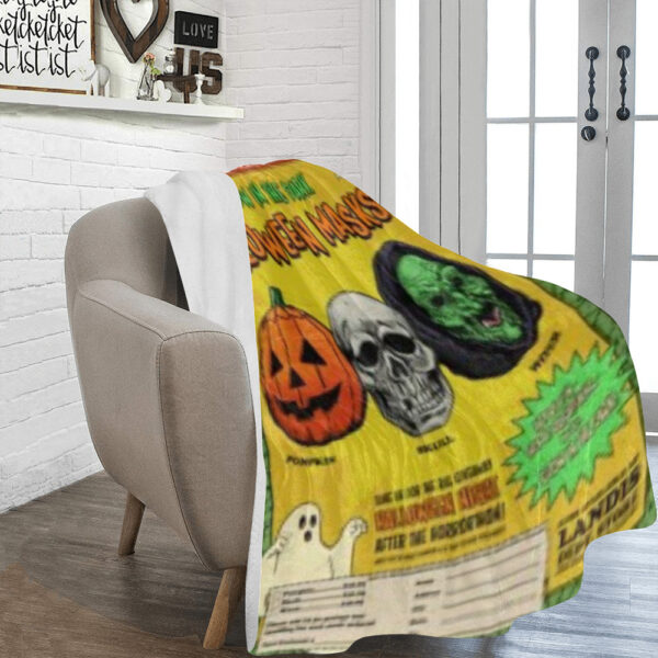 Happy Halloween Ultra-Soft Micro Fleece Blanket 60" x 80" Custom Blanquet - Image 2