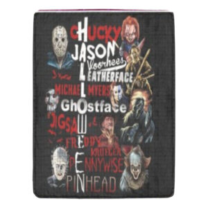 Horror Halloween Here Ultra-Soft Micro Fleece Blanket 60" x 80" Custom Blanket
