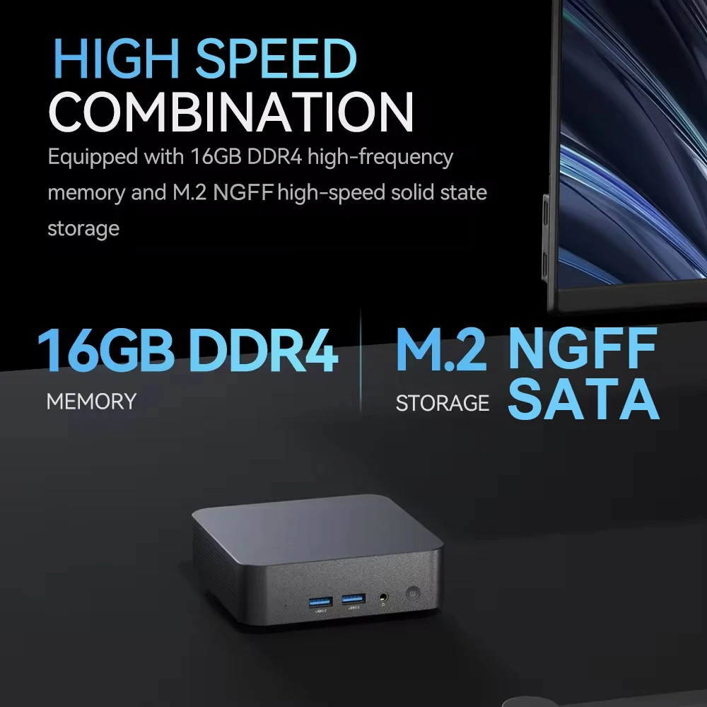 Windows 11 Pro Intel Core i9 8950HK N5095A Mini PC Computer 16GB 1TB 2TB 4K Gaming Computer WiFi6 USB Portable Mini Desktop PC - Image 4