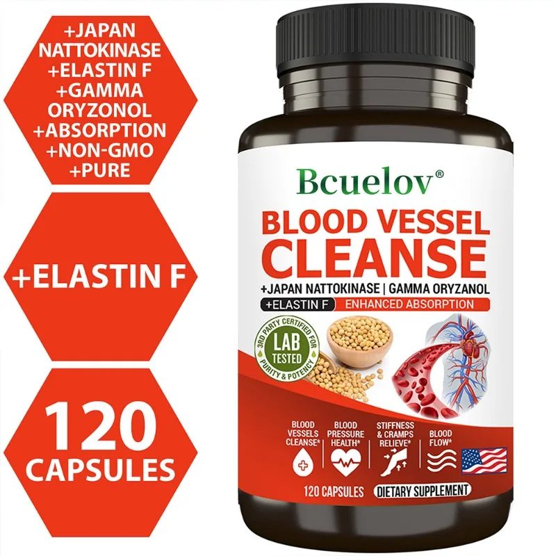Vascular Cleanser, Helps Purify the Blood, Lowers Cholesterol, and Promotes Overall Cardiovascular Health, 120 Capsules - Image 4