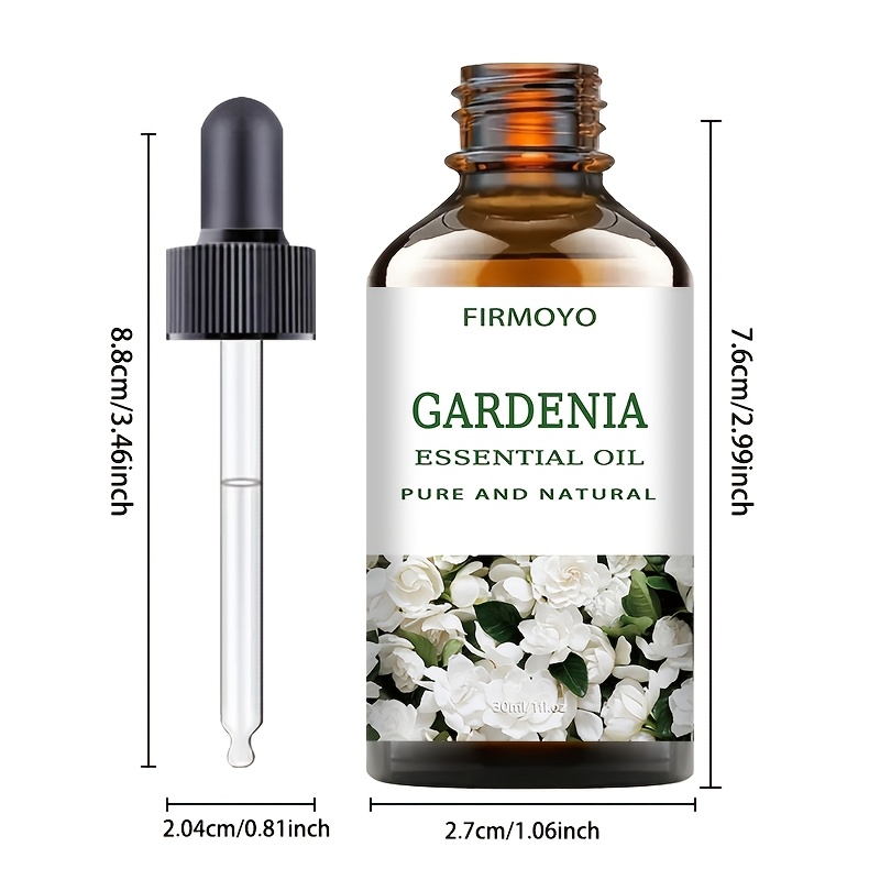 1.01oz 100% Pure Gardenia Essential Oil | Premium Hydrating Fragrance Oil for Nail, Hair, and Skin Care, Suitable for Massage, Diffusers, and Humidifiers, Unisex, All Skin Types, Naturally Extracted by FIRMOYO - Image 2